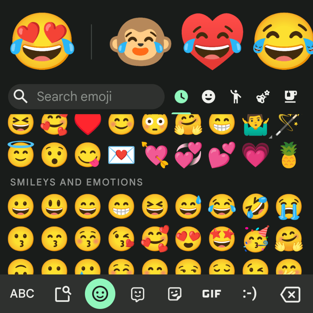 tablero de cocina emoji