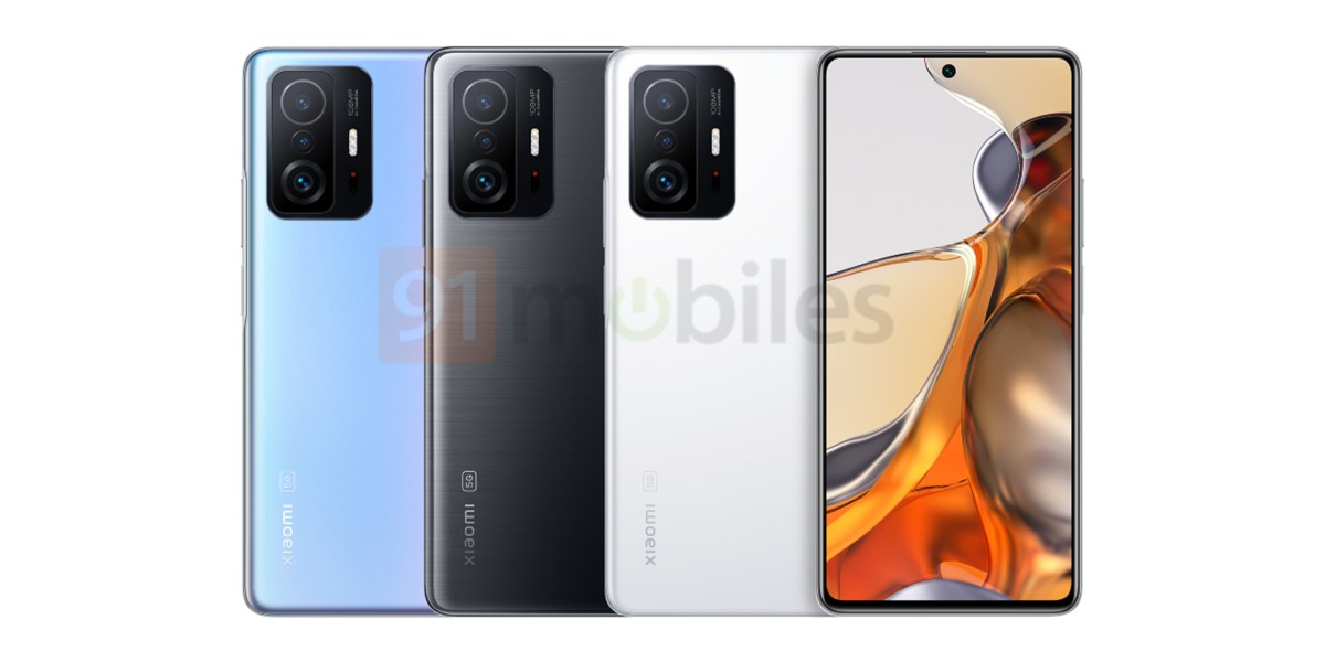 Xiaomi 11T Pro renders