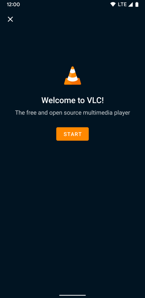 VLC for Android v3.4 new onboarding process for new users