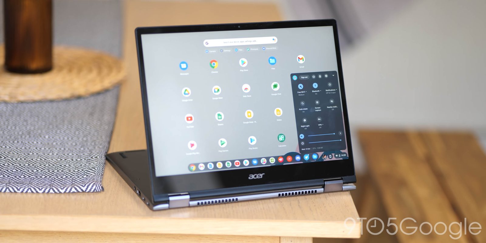 Acer Chromebook Spin 713 running Chrome OS
