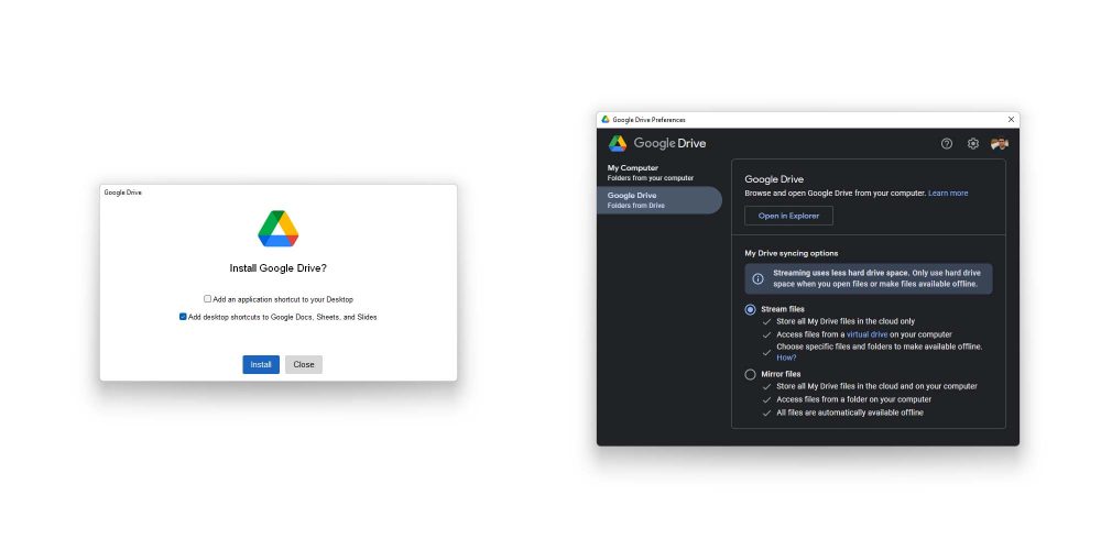 Install a game from Google Drive 