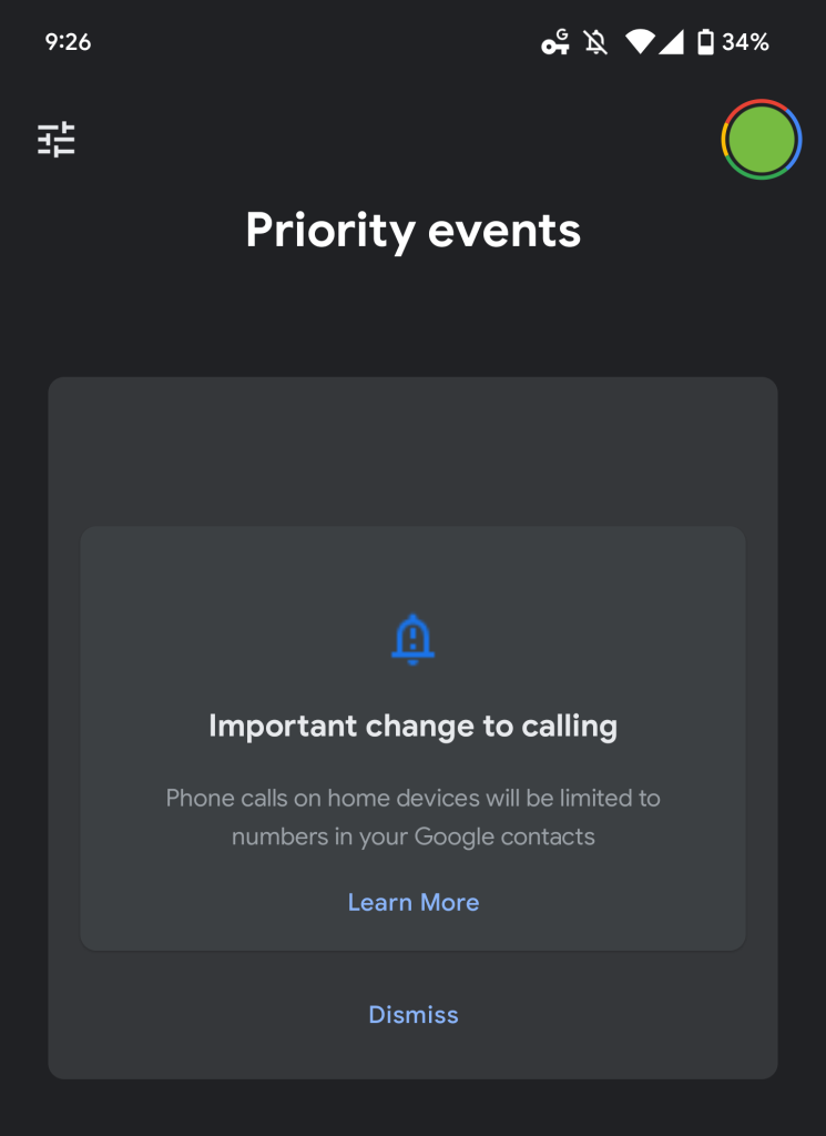 Google Assistant calling Contacts