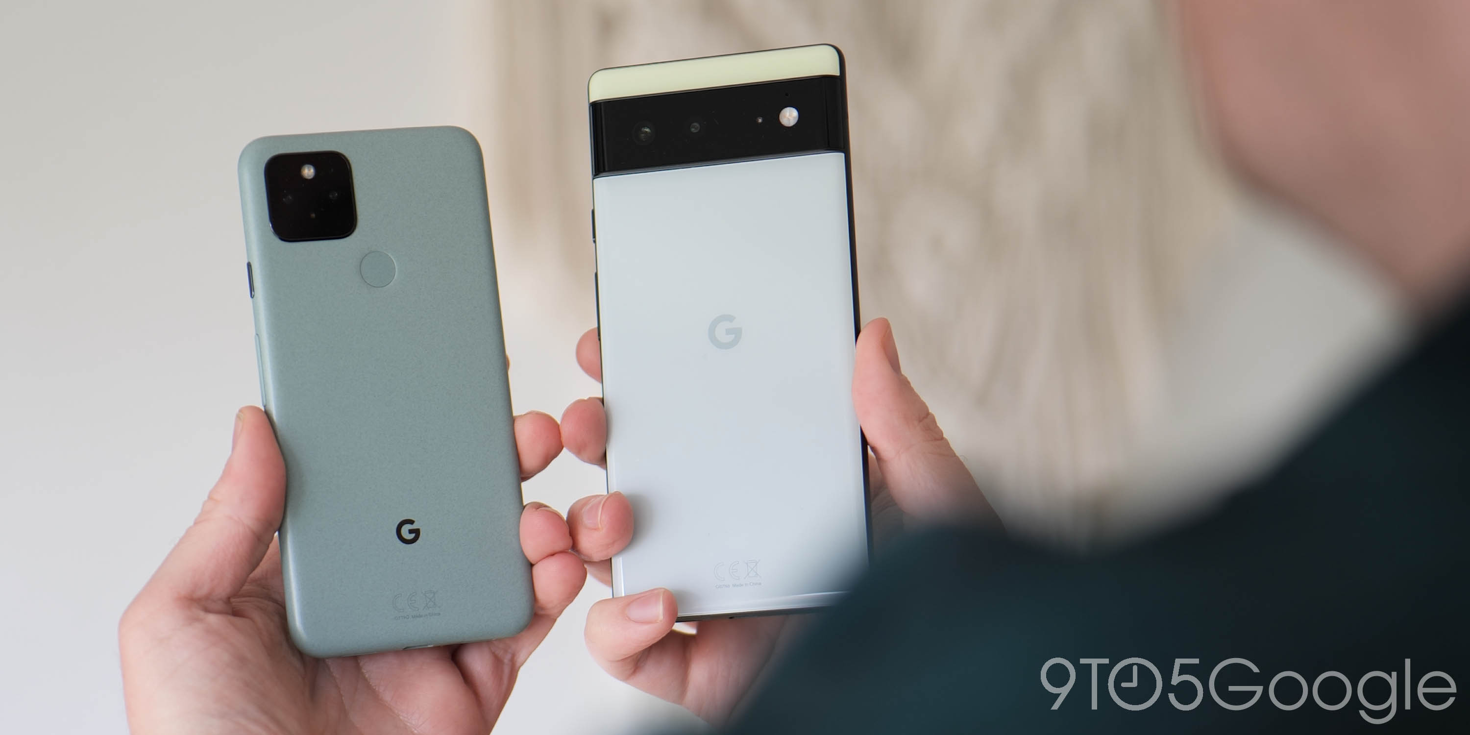 Here are the green Pixel 6a and 6 side by side - 9to5Google