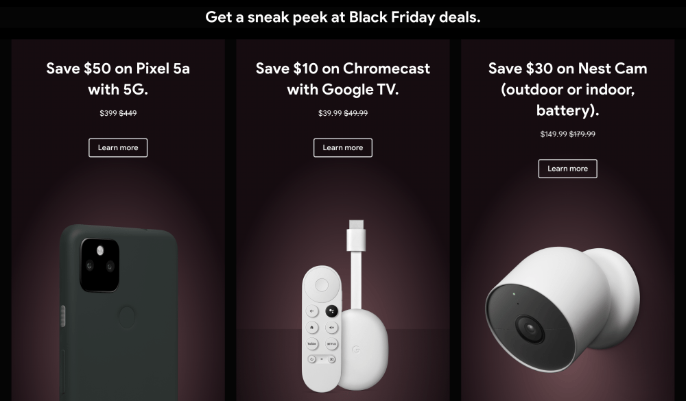 Google Store Black Friday 2021: $50 off Pixel 5a, more - 9to5Google