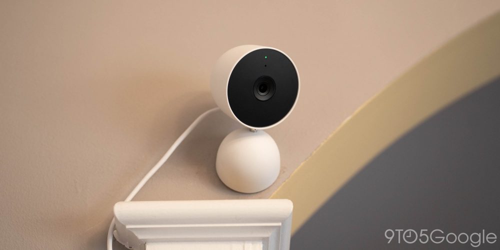 Google Nest Cam (Indoor, Wired) - Security Camera - Snow 