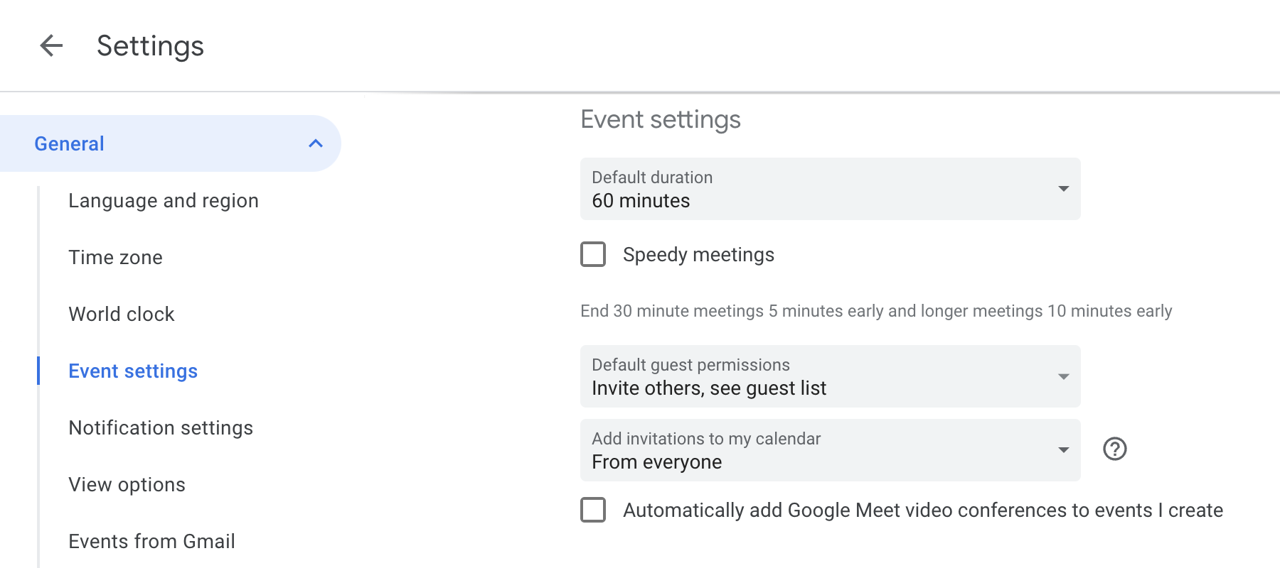 Set up Google Calendar to prevent unwanted invites Thehiu