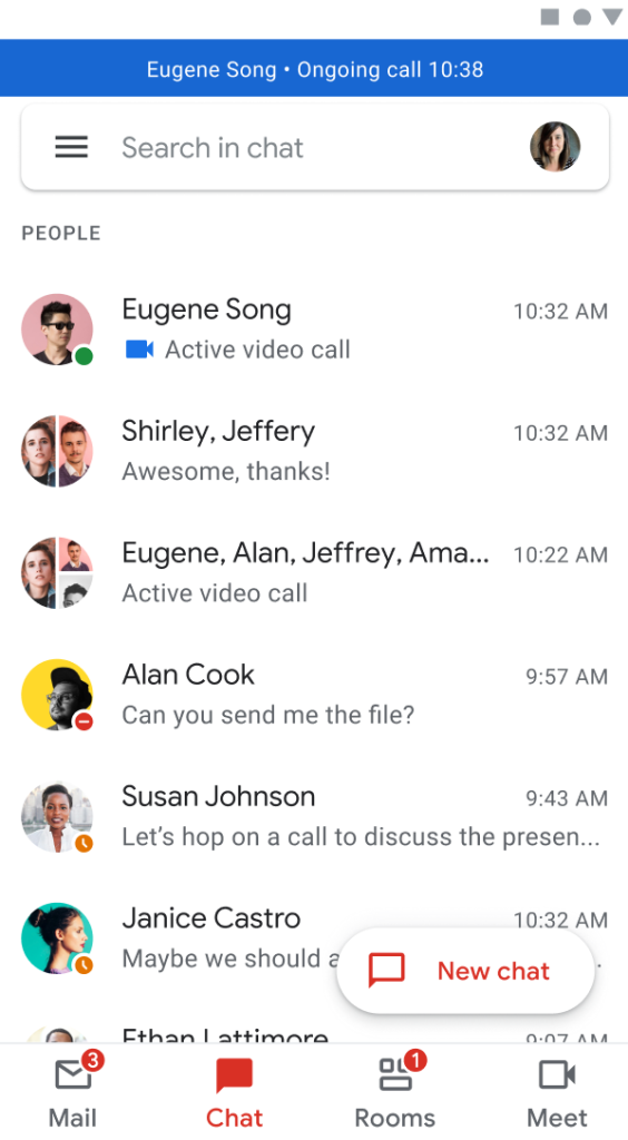 Google Chat in Gmail rolling out instant, no link 11 Meet calls