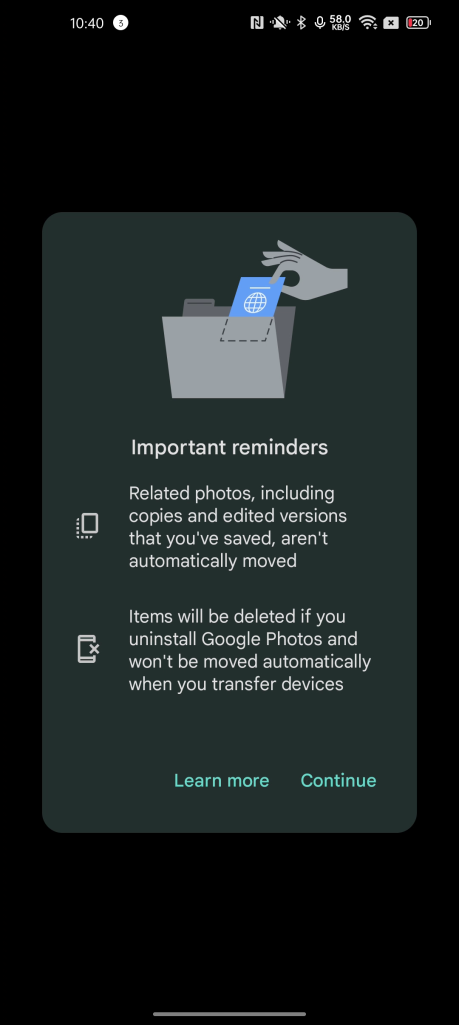 android google photos locked folder