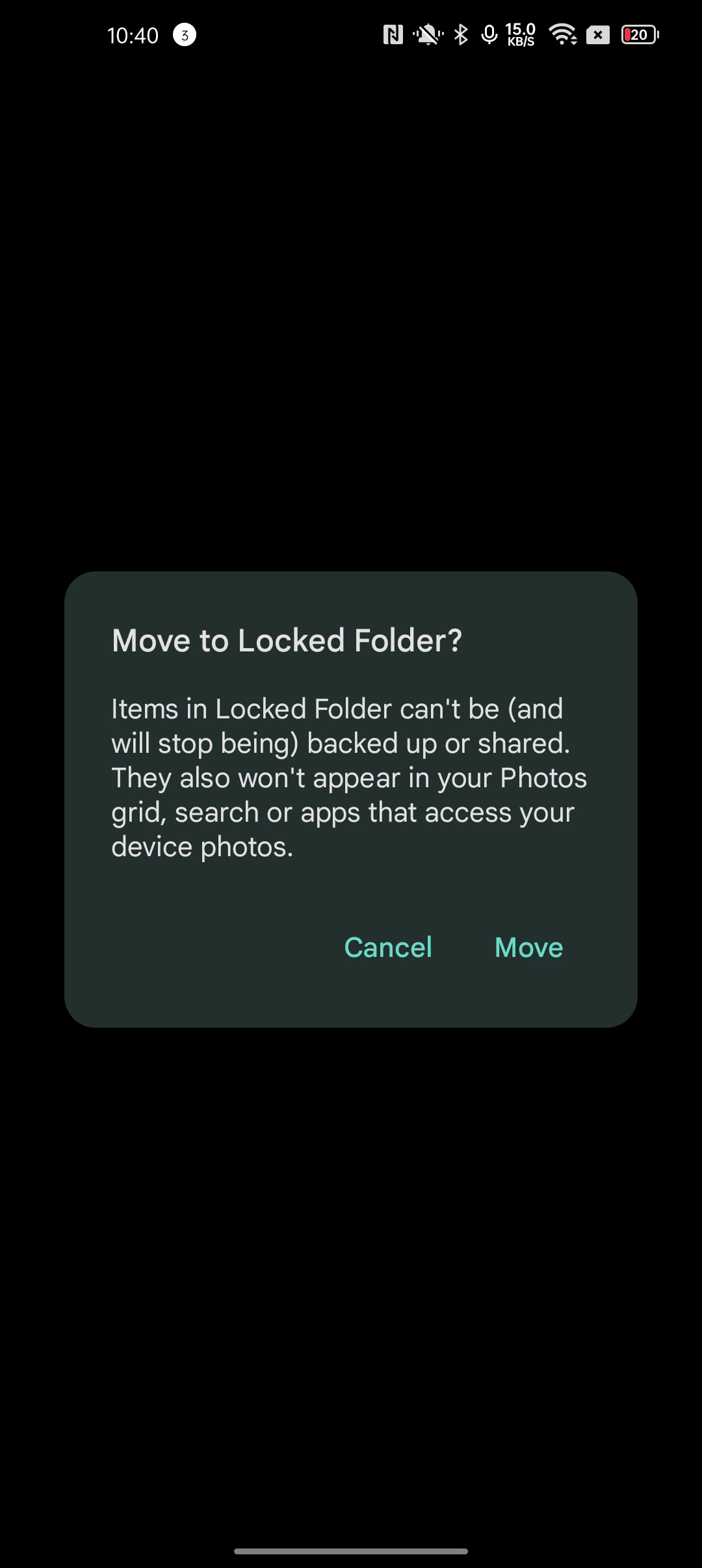 locked photos google