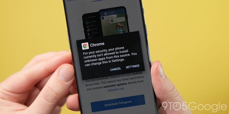 Install Unknown Apps dialog