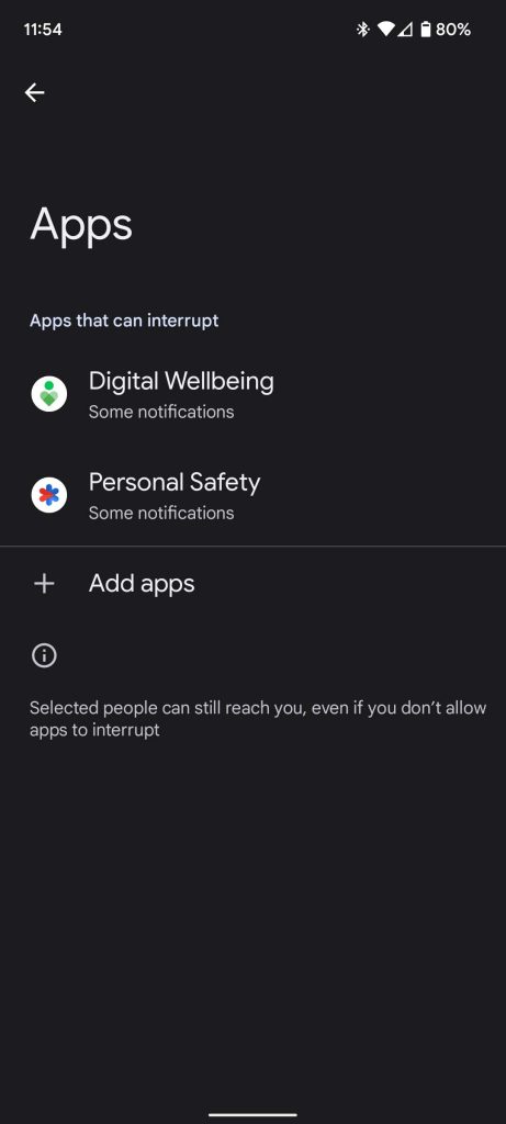 do not disturb pixel 6 apps