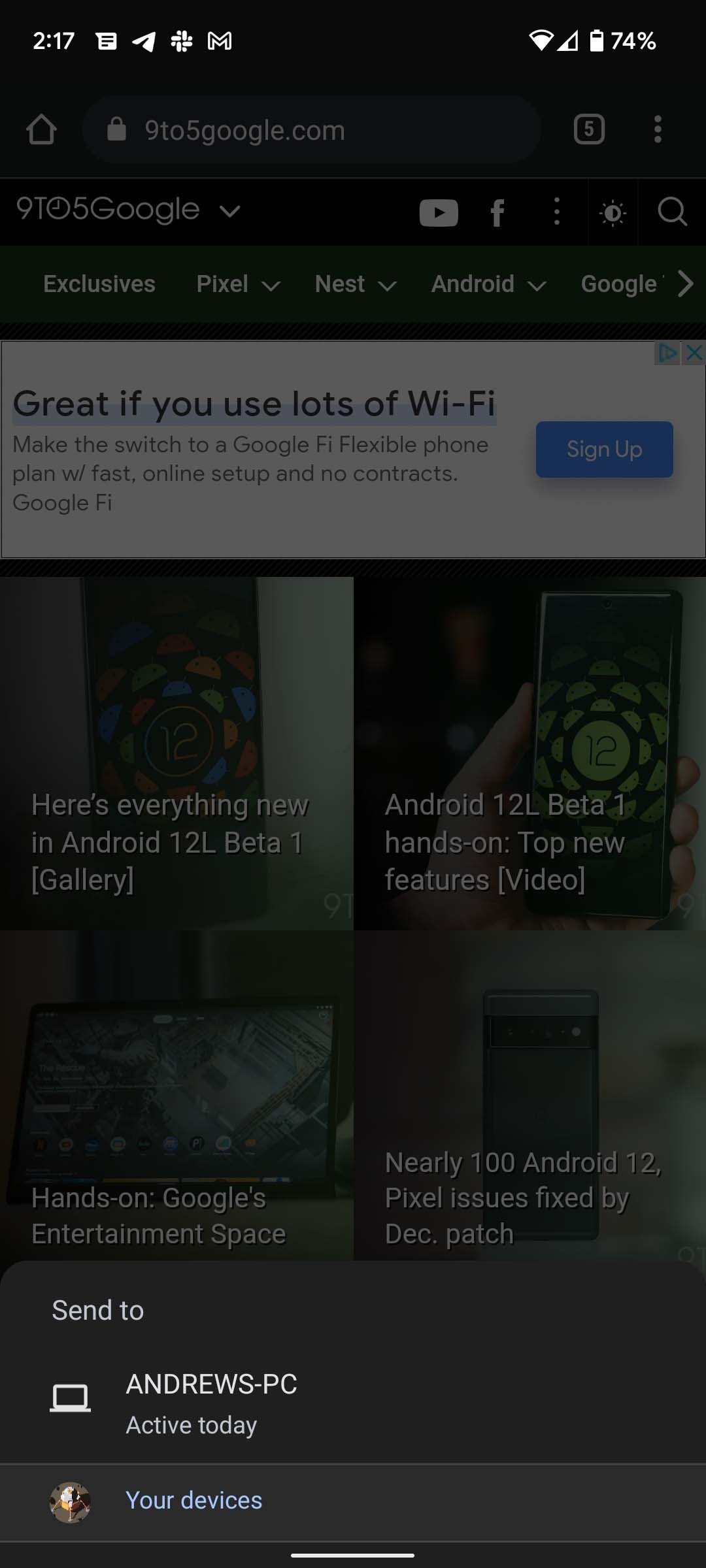 How to use the share button in Google Chrome - 9to5Google