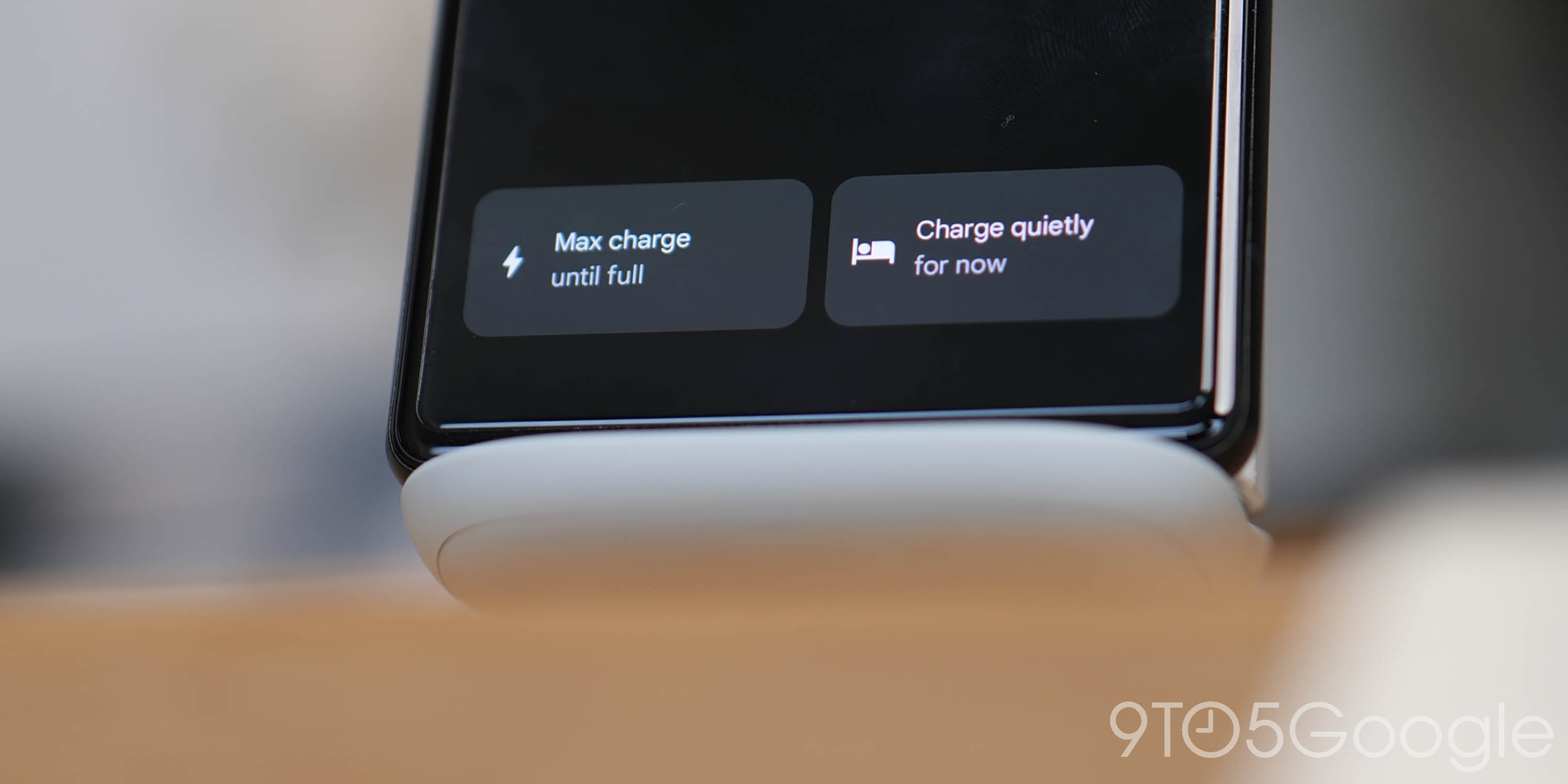 Pixel Stand 2nd Gen charging speed toggles