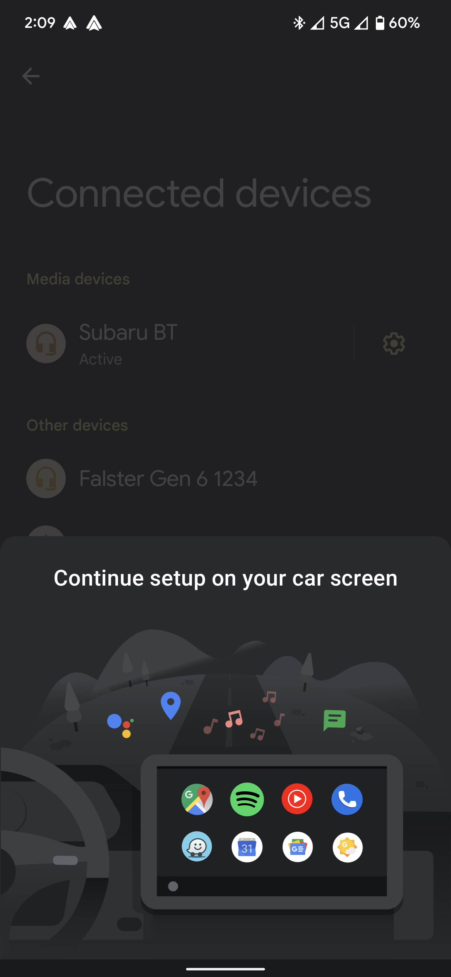 android auto wireless setup
