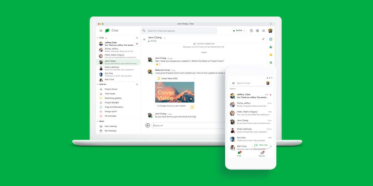 Google Chat Brings Back Gchat Era Orange Idle Status 9to5google