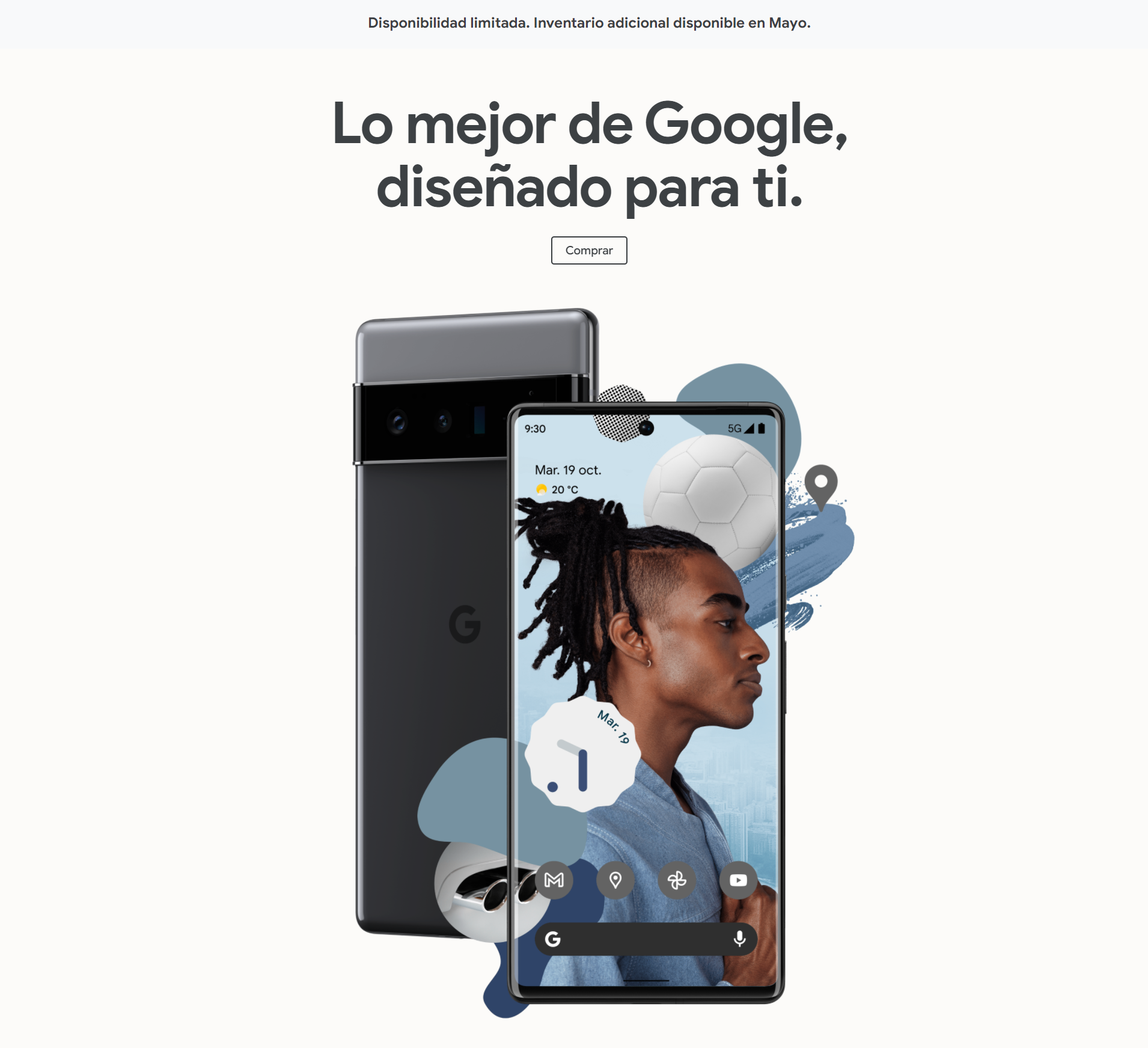 Google Store listing for Pixel 6 Pro in Spain