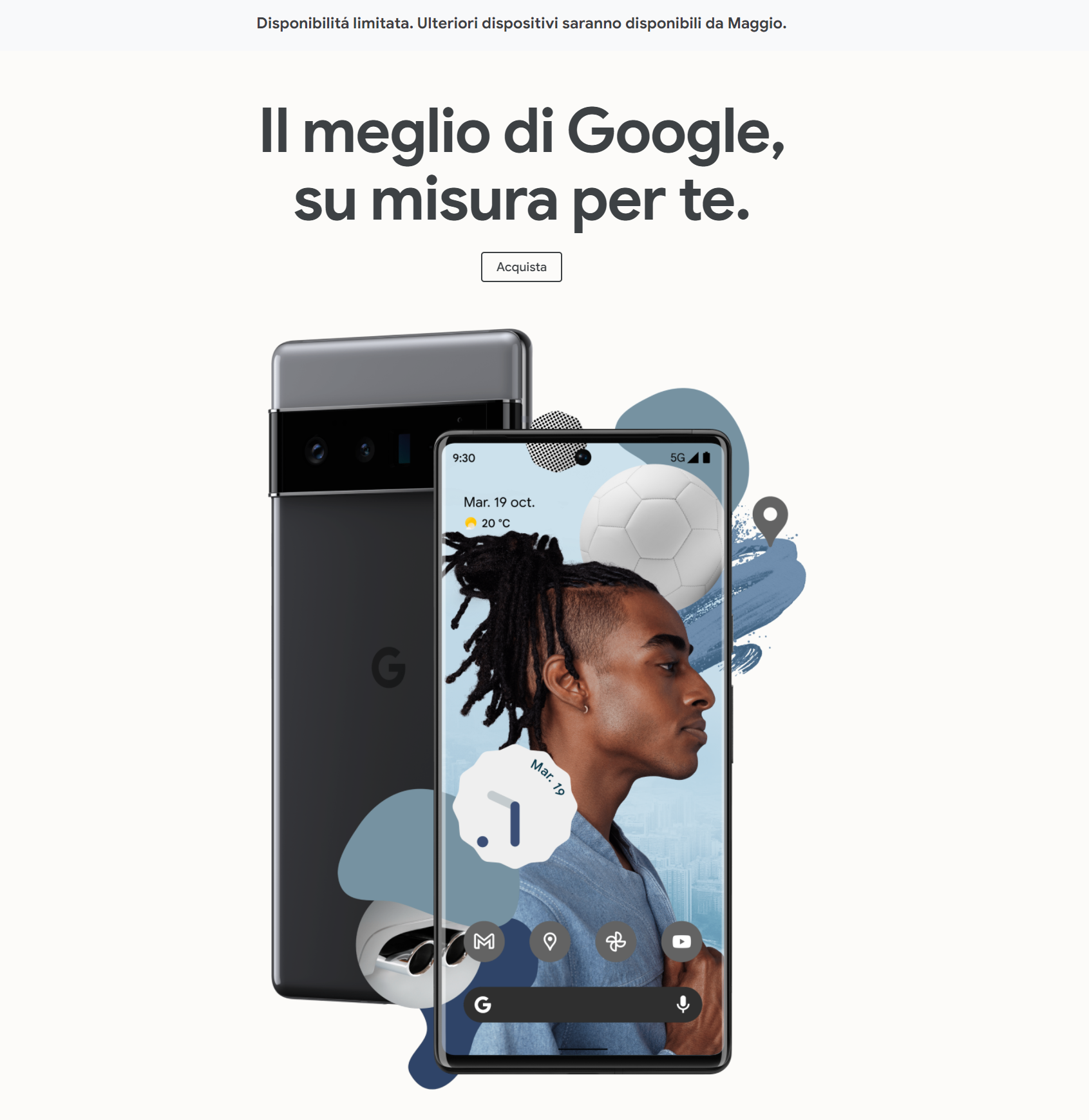 Google Store listing for Pixel 6 Pro in Italy