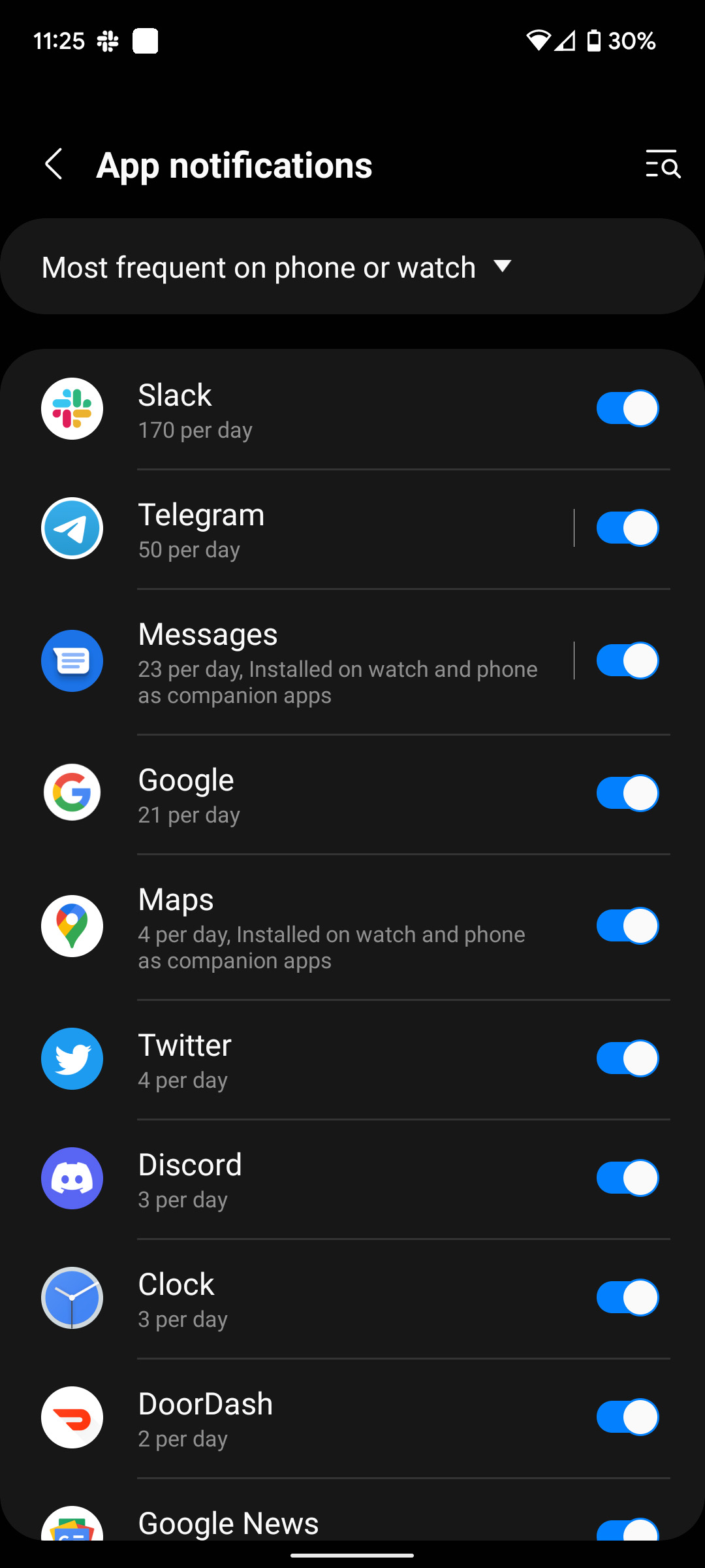 Manage notifications on your Samsung smart watch