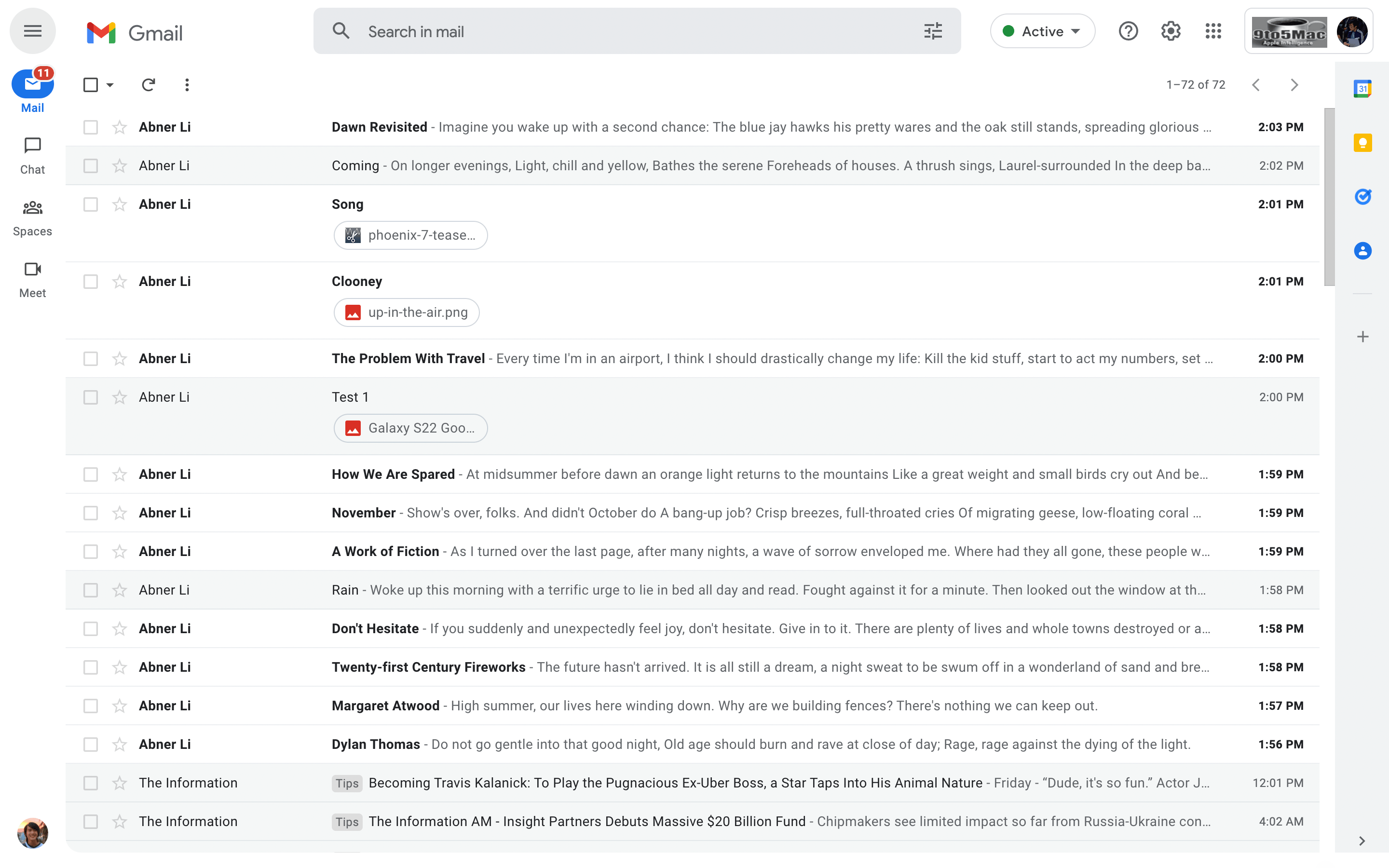 A hands-on with the 'new Gmail view' web redesign [Gallery] - 9to5Google