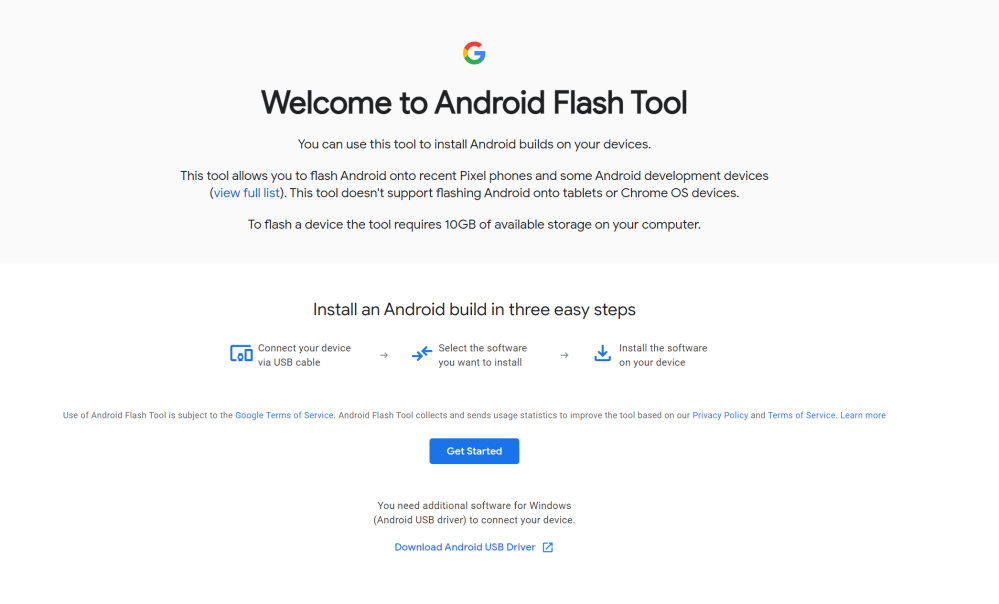 با Android Flash Tool از اندروید 13 به اندروید 12 تنزل دهید