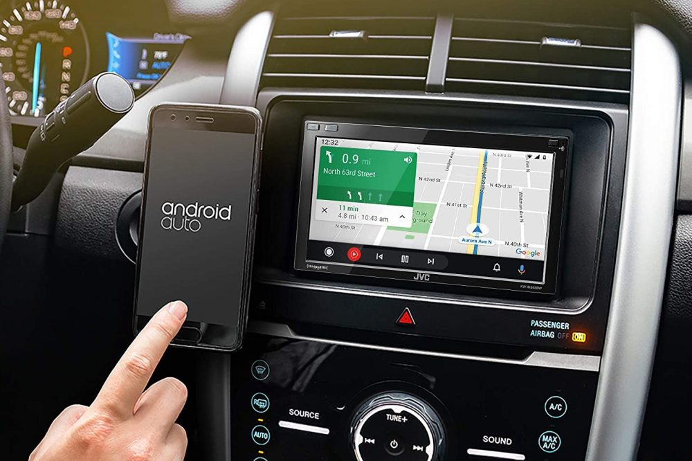 jvc main unit with support for wireless android auto