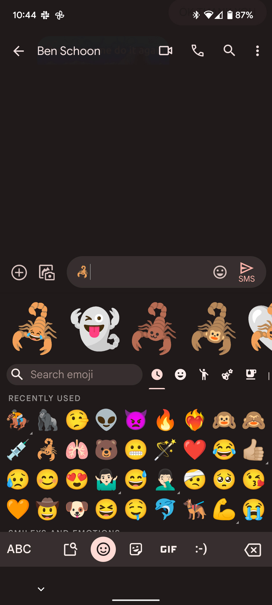 gboard emoji kitchen list