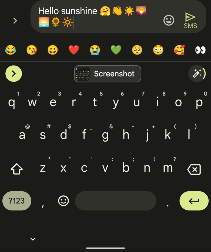 Gboard будет «Emojify» того, что вы набрали, с помощью новой кнопки «волшебная палочка» 1