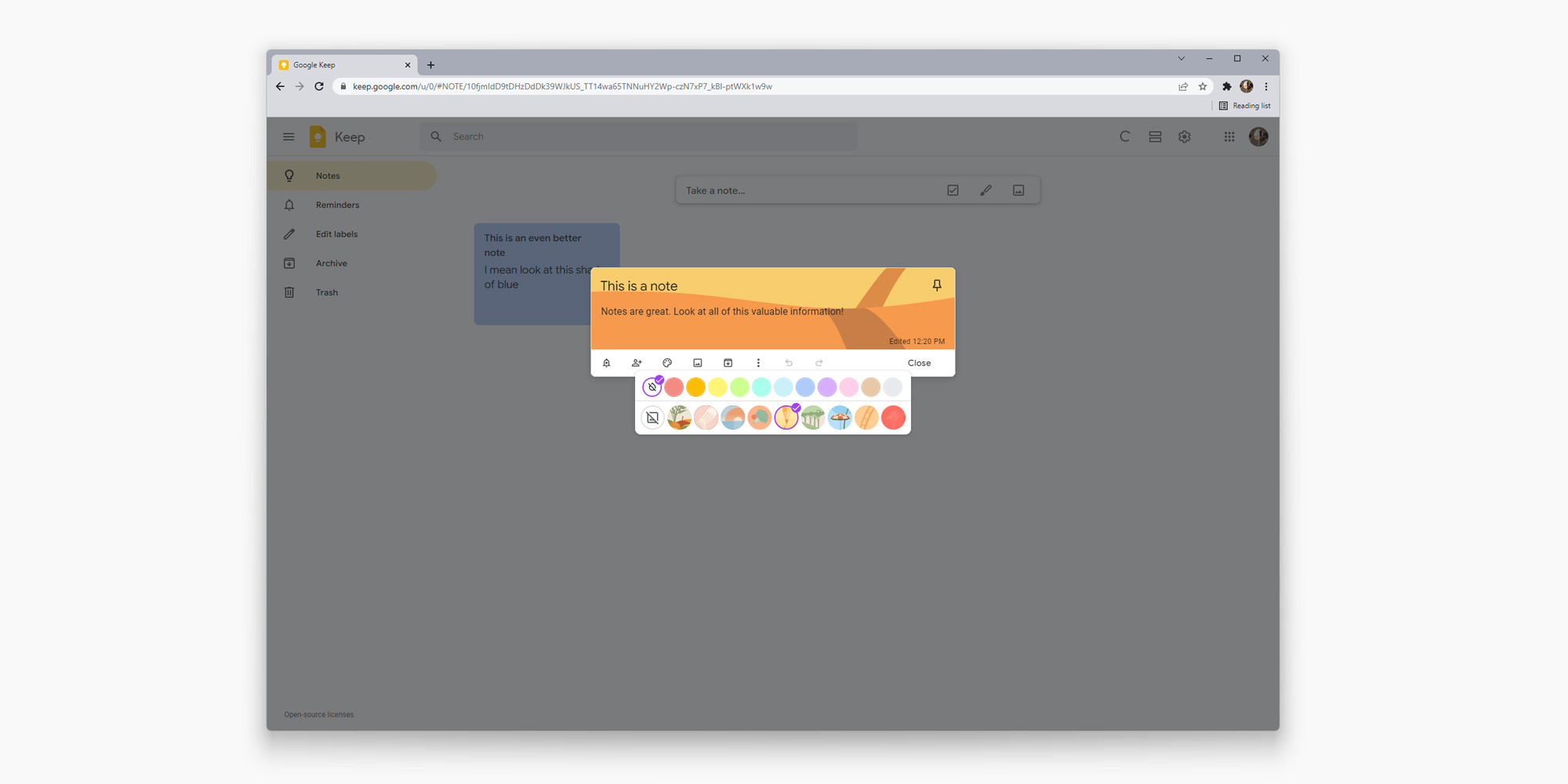 Upgrade the look of your Google Keep notes with colors and backgrounds ...