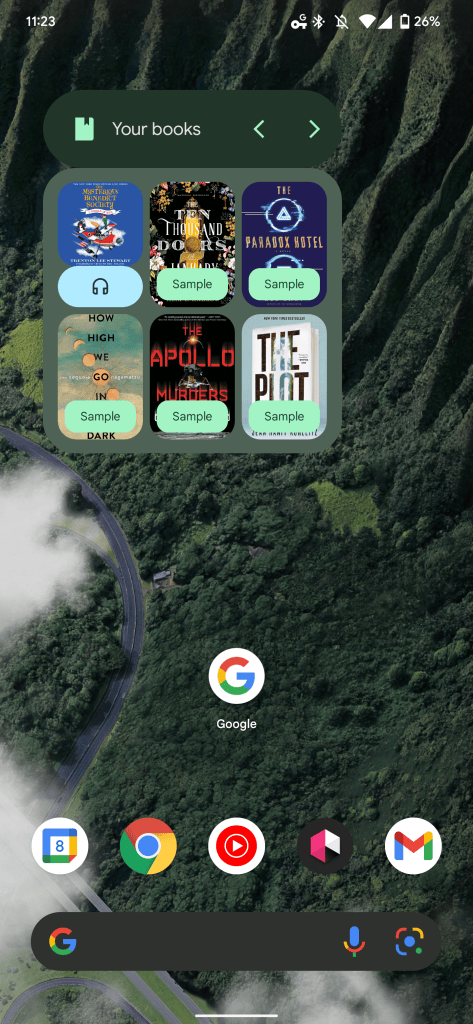 Play Books widget swaps out Honeycomb for Material You - 9to5Google