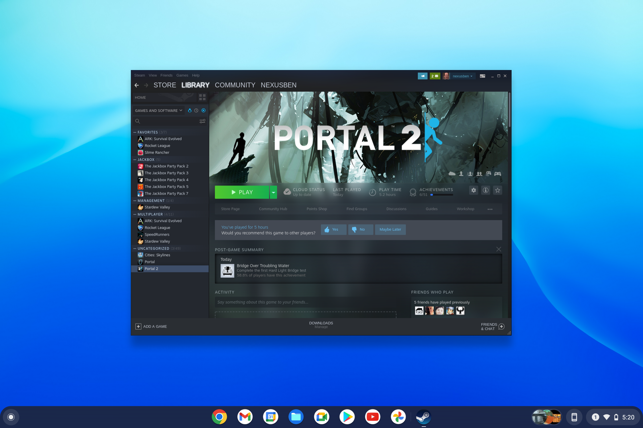 Steam for Chrome OS Handson with local games [Video] 9to5Google