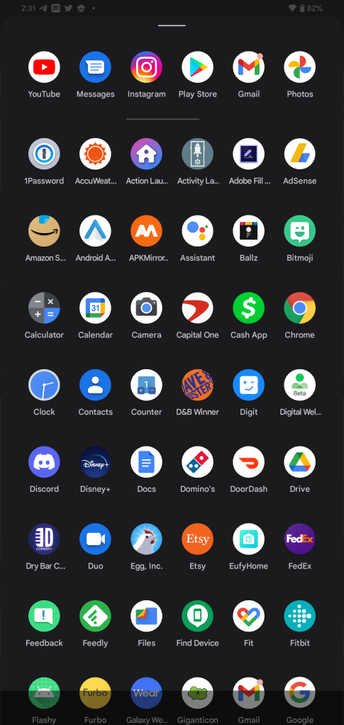 System bar showing app icons on Android 13 (tablet emulator) - Stack  Overflow