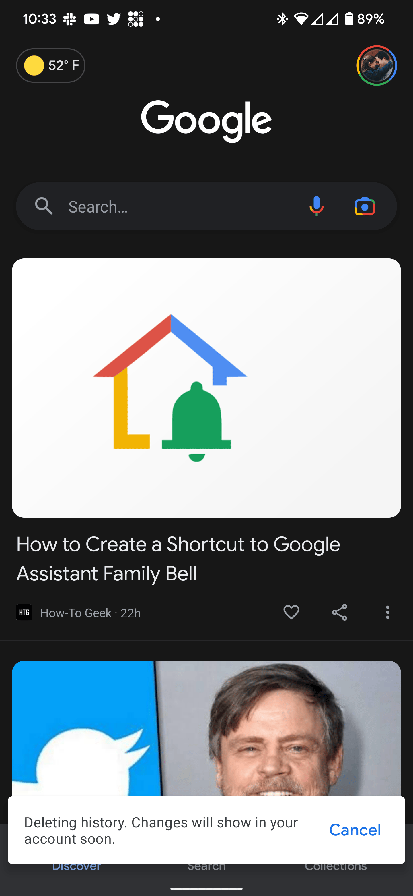 How to delete the last 15 minutes of your Google search history