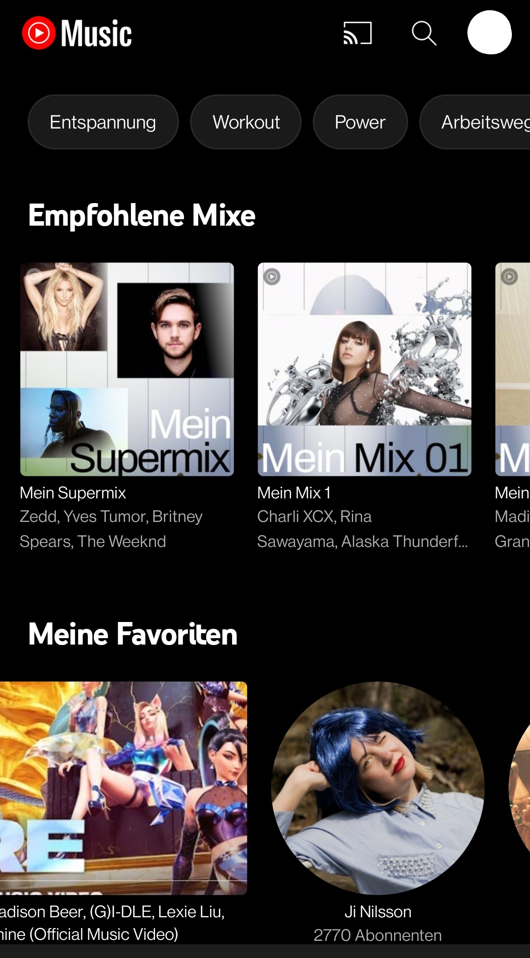 youtube music your mix covers