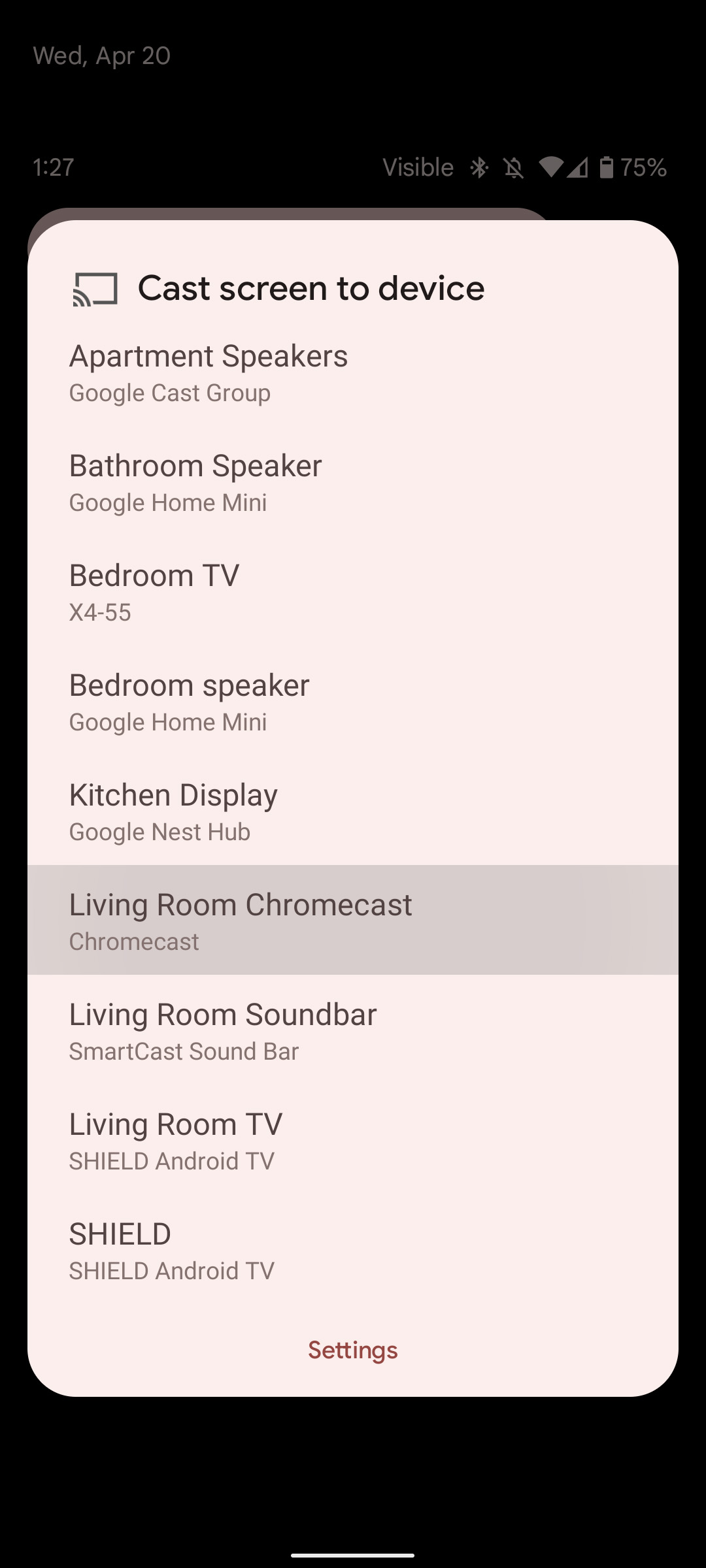 Google home cast sales tv