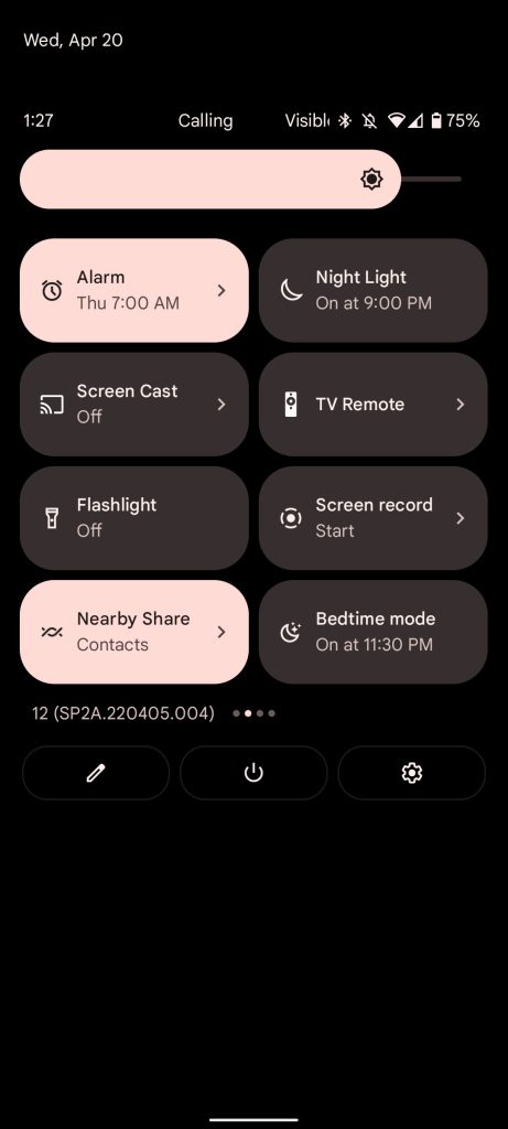 Screen Cast in Quick Settings