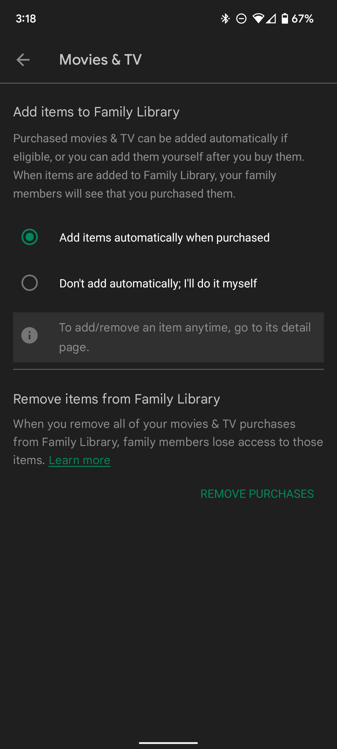 Share your Google TV movies with others using Google's Family Sharing