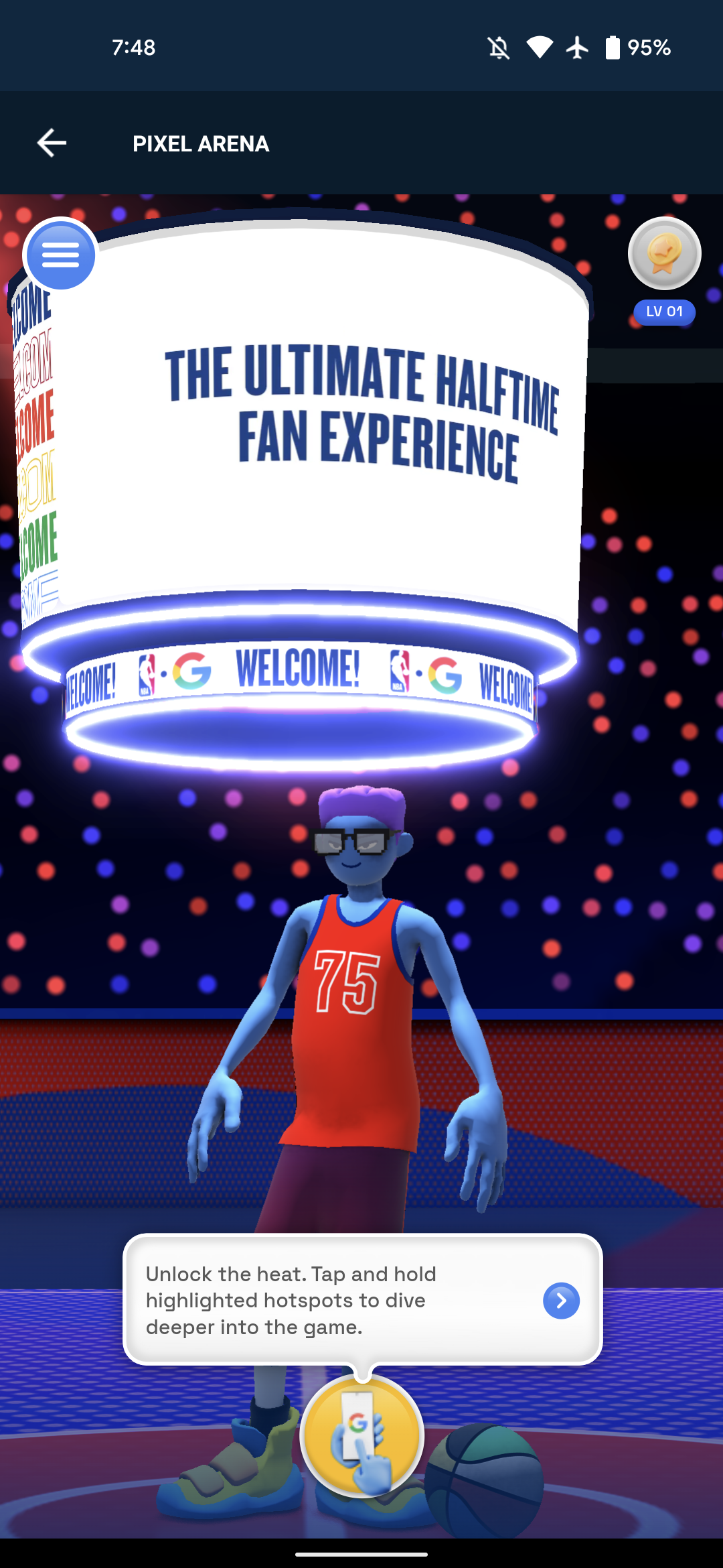 Google NBA Pixel Arena