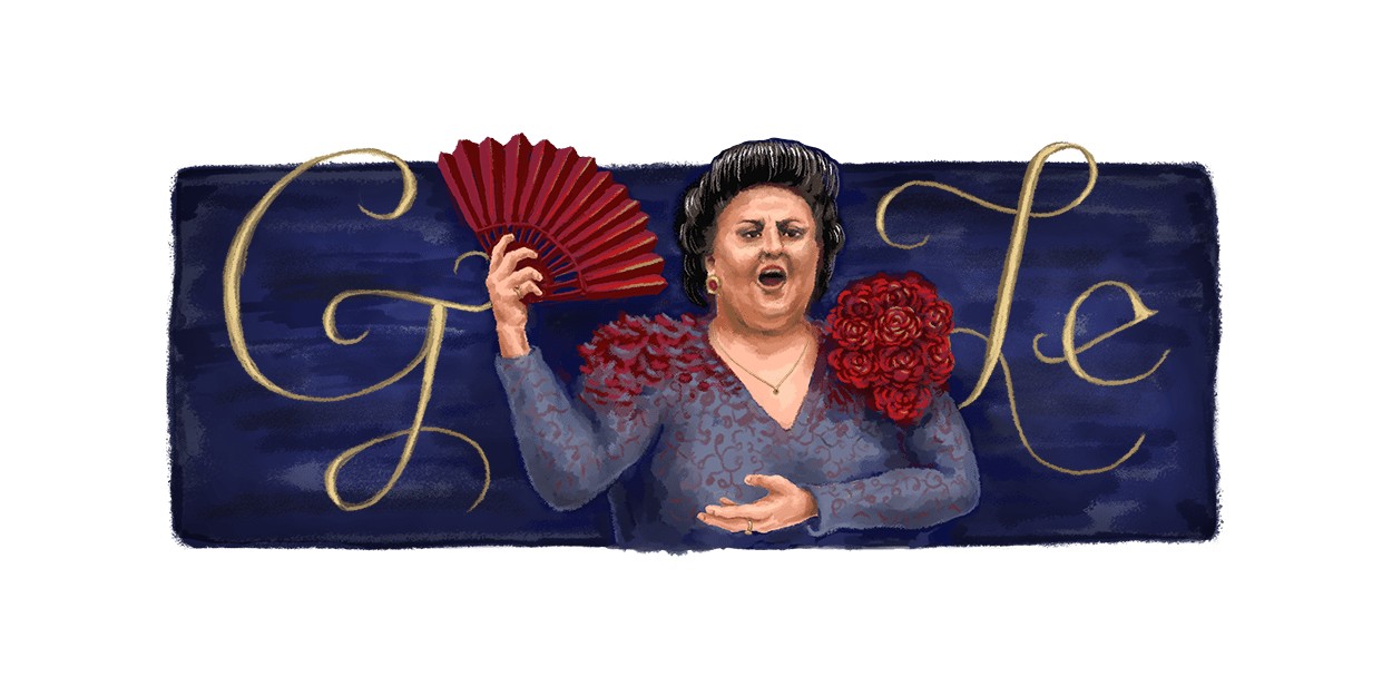 Montserrat Caballé Google Doodle