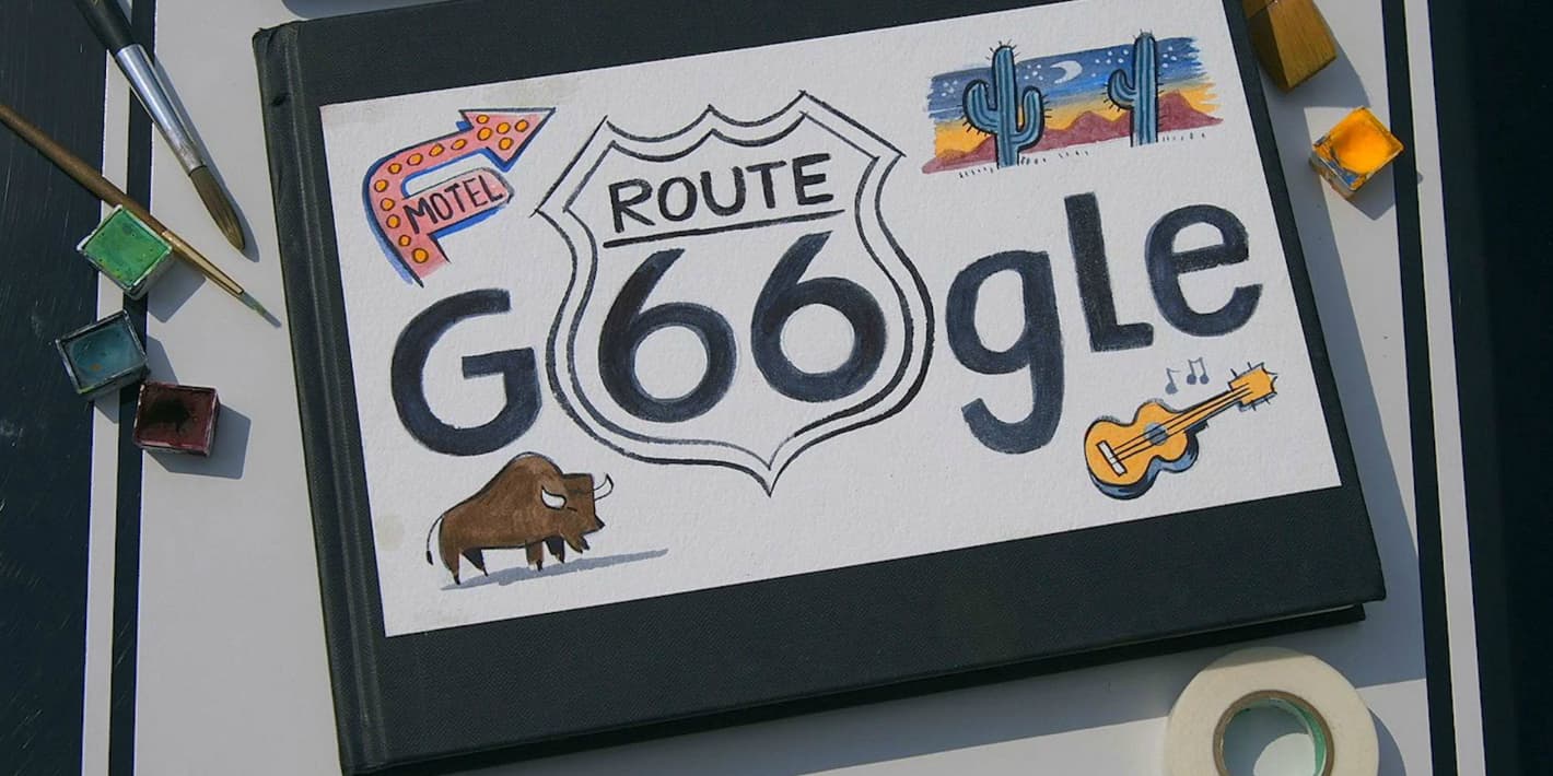 Route 66 Google Doodle