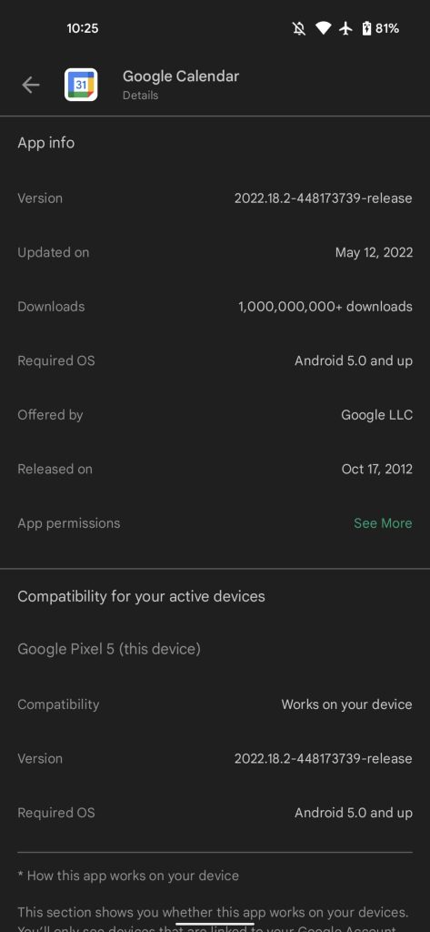 Google Play app Compatibility
