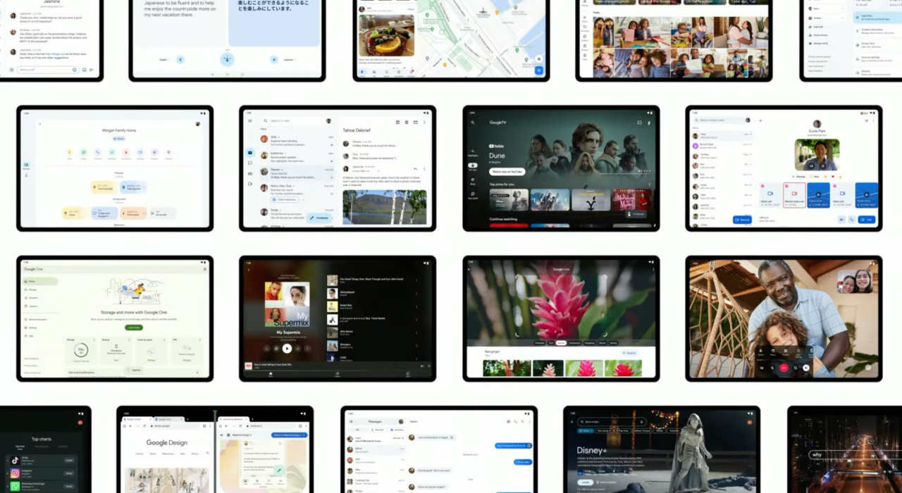 Every Google app with an Android tablet UI [U: One, Keep]
