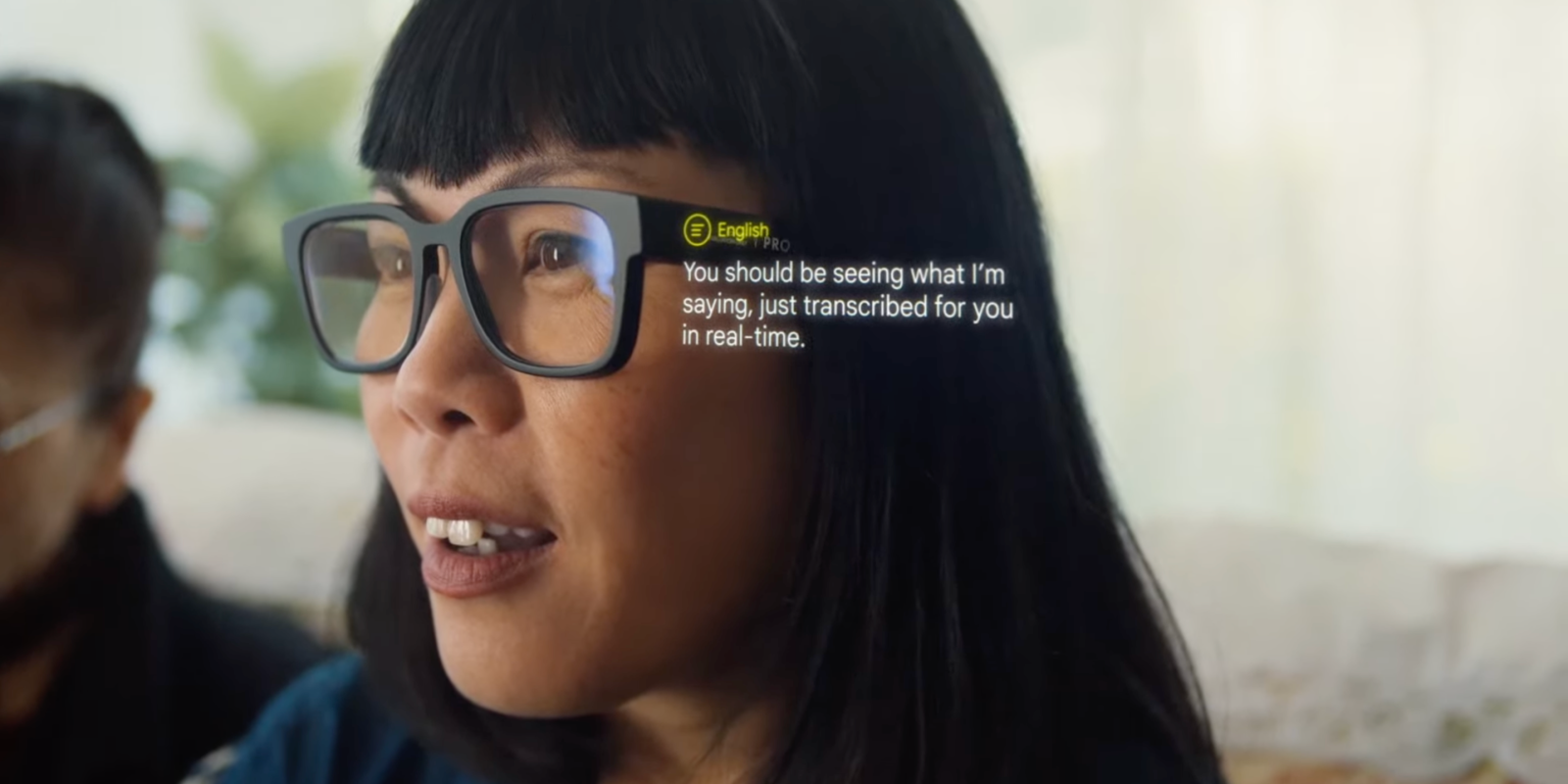 Google AR glasses translation