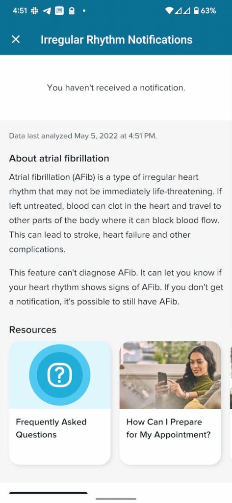 How to set up Fitbit AFib Irregular Heart Rhythm Notifications -