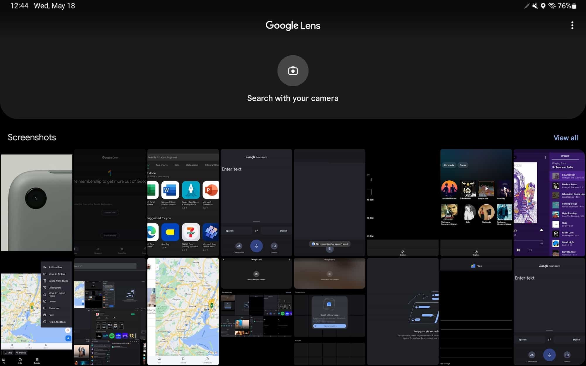 Google Lens tablets
