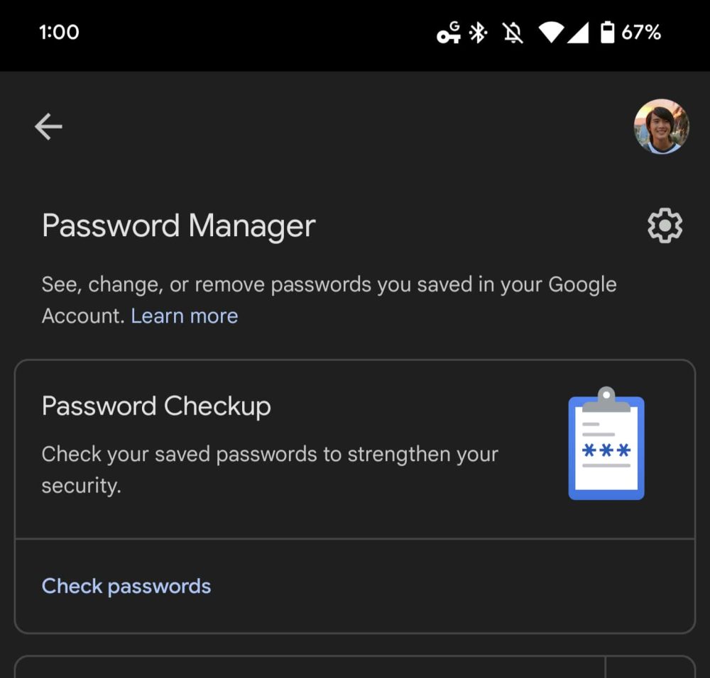 Chrome Google Password Manager