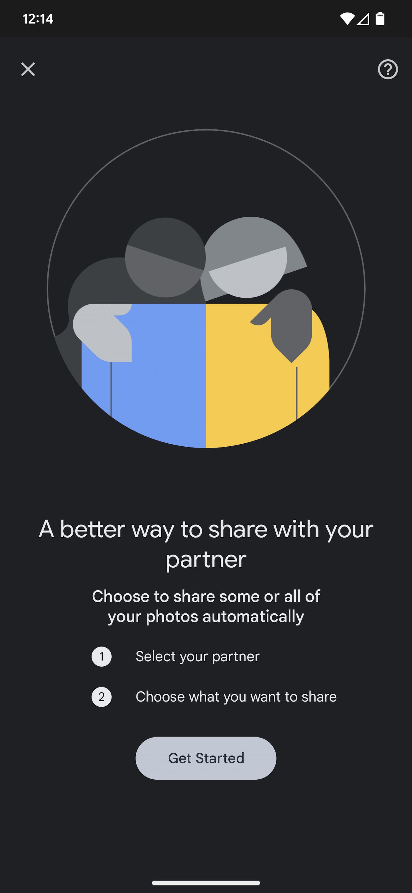 Google Photos Partner Sharing Setup