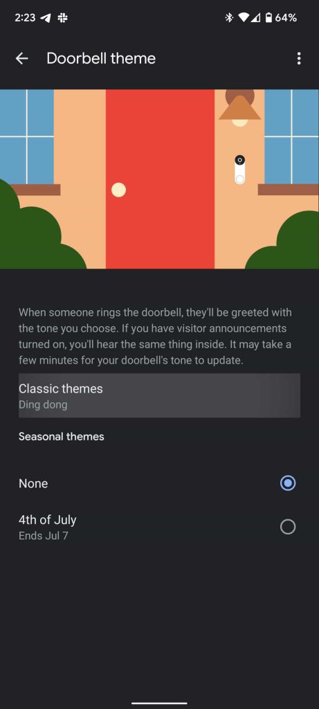 Nest Doorbell ringtones