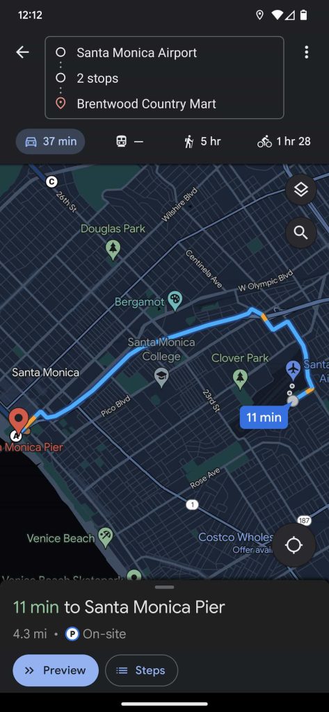 more stops in google maps