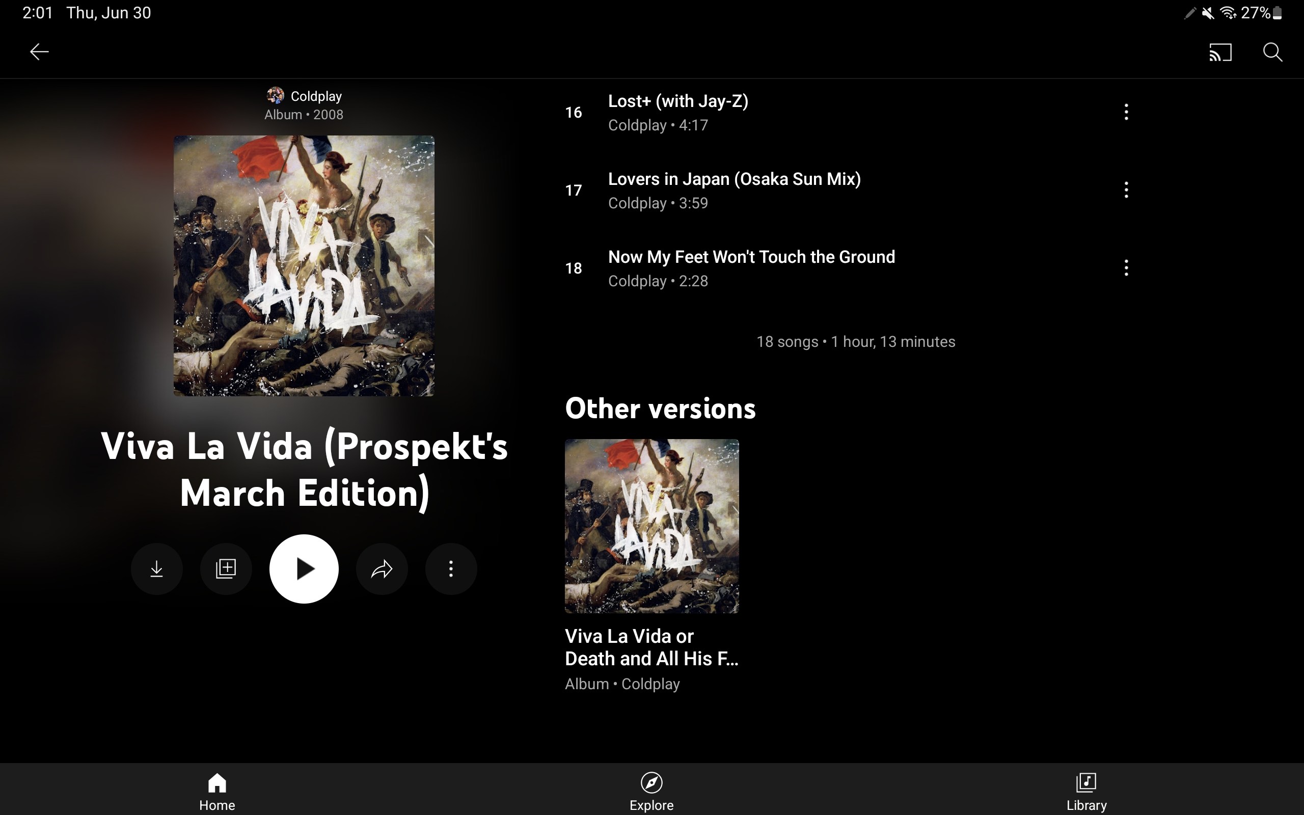 YouTube Music rolls out album UI redesign on Android tablets - 9to5Google