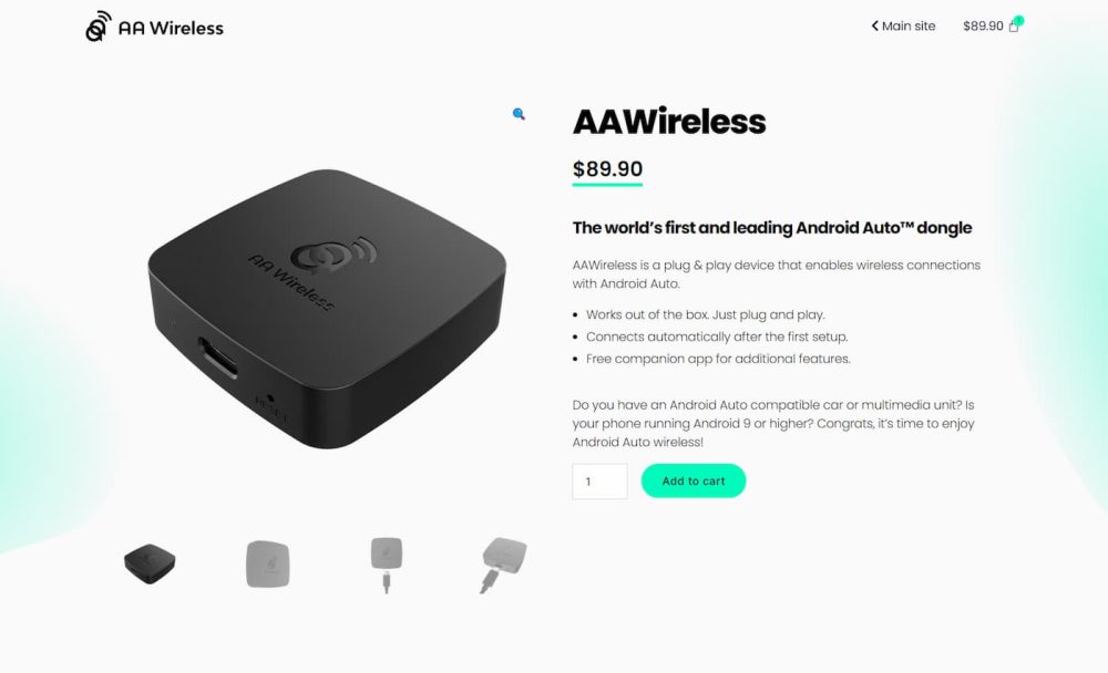 AAWireless Gave A Sneak Peek At Its Upgraded Wireless Android Auto Adapter  At CES